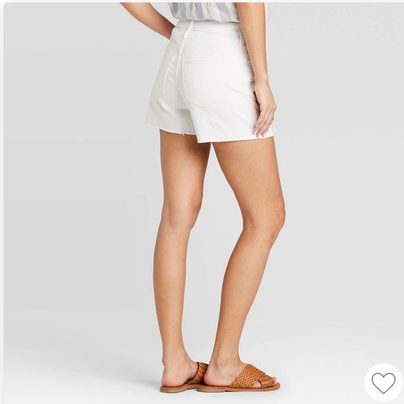 Hand Dyed High Rise Denim Shorts - Picture 4 of 7